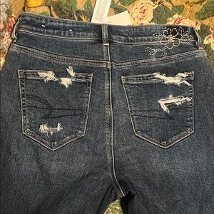 American Eagle Outfitters Dark Blue Boyfriend Jeans